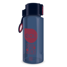 Ars Una Kulacs ARS UNA műanyag BPA-mentes 650 ml fekete-sötétszürke kulacs, kulacstartó