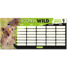 Ars Una : Máté Bence Icons of the Wild-Lions egylapos, kétoldalas órarend órarend