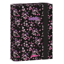 Ars Una : Pearl Blossom Black gumis füzetbox A/5 füzetbox