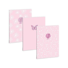 Ars Una : Soft Touch Pink Spring extra kapcsos ponthálós füzet A/4 füzet