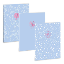 Ars Una : Soft Touch Skyblue Spring extra kapcsos ponthálós füzet A/4 füzet