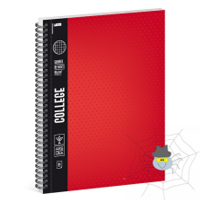 Ars Una Spirálfüzet ARS UNA College A/4 80 lapos négyzethálós piros füzet