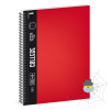 Ars Una Spirálfüzet ARS UNA College A/4 80 lapos vonalas piros