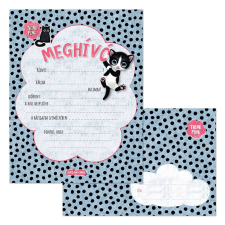 Ars Una : Think Pink cicás 10 db-os meghívó szett borítékkal party kellék