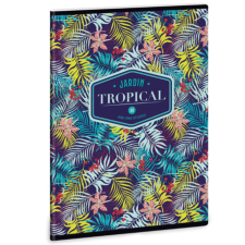 Ars Una : Tropical Lilly Flower négyzethálós füzet A/5 40lapos füzet