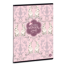 Ars Una Wonderland Rabbits A/5 extra kapcsos füzet-négyzethálós füzet