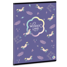 Ars Una : Wonderland Unicorn sima füzet A/5 40lapos füzet