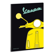 Arsuna Vespa Yellow A/5 extra kapcsos füzet-négyzethálós füzet