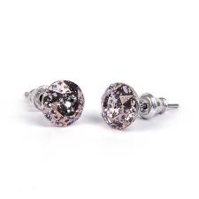 ART CRYSTELLA 1800XKE056 Fülbevaló 8mm Swarovski kristállyal - Antikolt arany (1800XKE056) szépségszalon