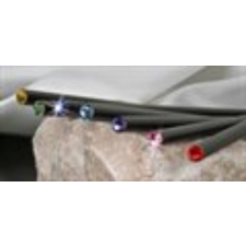 ART CRYSTELLA Ceruza, light siam piros kristállyal,  17cm, Crystals from SWAROVSKI®, fekete ceruza