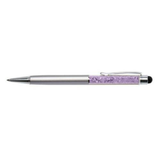 ART CRYSTELLA Golyóstoll ART CRYSTELLA ezüst felül orgona lila SWAROVSKI® kristállyal töltve Touch Pen 0,7mm kék toll
