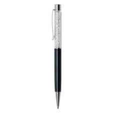 ART CRYSTELLA golyóstoll fekete, felül fehér SWAROVSKI kristályokkal díszített (TSWG028) (TSWG028) toll