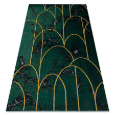 Art EMERALD szőnyeg 1016 glamour, elegáns art deco, márvány üveg zöld / arany 200x290 cm lakástextília