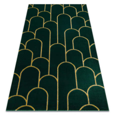 Art EMERALD szőnyeg 1021 glamour, elegáns art deco, üveg zöld / arany 200x290 cm lakástextília