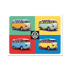 Art RETRO Volkswagen VW Bulli T1 - Pop Art - Hűtőmágnes