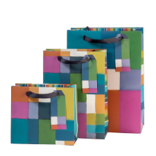 Artebene GmbH Artebene ajándéktasak (30x22x11 cm) színes négyzetes (4) ajándéktasak