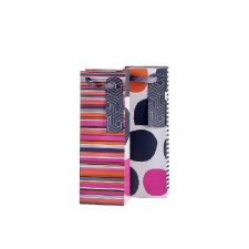 Artebene GmbH (KP) Artebene italtasak (12x35x8 cm) fekete-pink csíkos (5) ajándéktasak