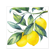 Artebene GmbH (KP) Artebene szalvéta (3-rét. 33x33 cm), citrom ág (5) party kellék