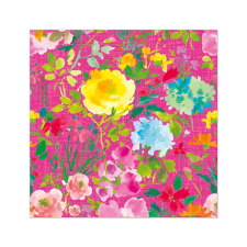 Artebene GmbH (KP) Artebene szalvéta (3-rét. 33x33 cm), pink, virágos (5) party kellék