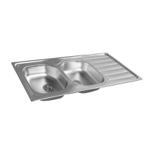 Artenova AE 1165 két medencés csepptálcás rozsdamentes acél mosogatótálca 1160x500 mm mosogatótálca