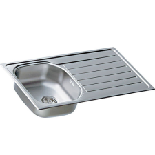 Artenova AE 850 mosogatótálca (860x500 mm, 1 medence+csepptálca) komplett szifoncsomaggal mosogatótálca