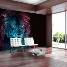 Artgeist Fotótapéta - Abstract lion - rainbow grafika, keretezett kép