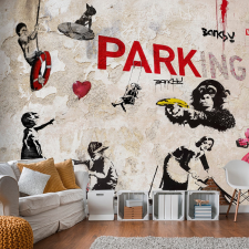 Artgeist Fotótapéta - [Banksy] Graffiti Collage 250x175 tapéta, díszléc és más dekoráció