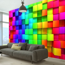 Artgeist Fotótapéta - Colourful Cubes tapéta, díszléc és más dekoráció