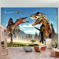 Artgeist Fotótapéta - Fighting Dinosaurs 200x140 tapéta, díszléc és más dekoráció