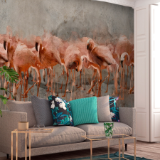 Artgeist Fotótapéta - Flamingo Lake 250x175 grafika, keretezett kép