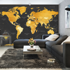 Artgeist Fotótapéta - Map: Golden World 300x210 tapéta, díszléc és más dekoráció