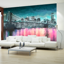 Artgeist Fotótapéta - Painted New York 100x70 tapéta, díszléc és más dekoráció
