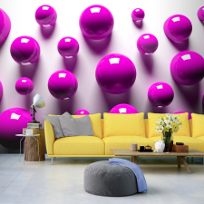 Artgeist Fotótapéta - Purple Balls grafika, keretezett kép