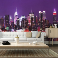 Artgeist Fotótapéta - Rainbow város fényei - New York tapéta, díszléc és más dekoráció