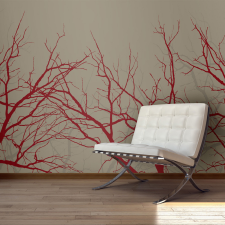 Artgeist Fotótapéta - Red-hot branches 200x154 tapéta, díszléc és más dekoráció