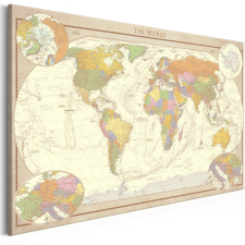 Artgeist Kép - Cream World Map térkép