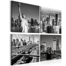 Artgeist Kép - Faces of New York 90x90 grafika, keretezett kép