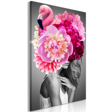 Artgeist Kép - Flamingo Girl (1 Part) Vertical 40x60 grafika, keretezett kép