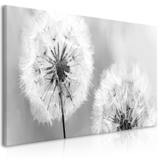 Artgeist Kép - Fluffy Dandelions (1 Part) Grey Wide grafika, keretezett kép