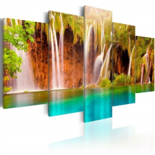 Artgeist Kép - Forest waterfall grafika, keretezett kép