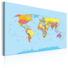Artgeist Kép - Rainbow Geography térkép
