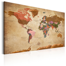Artgeist Kép - World Map: Brown Elegance térkép