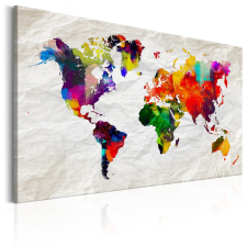 Artgeist Kép - World Map: Rainbow Madness térkép