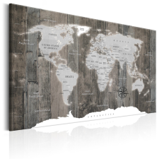 Artgeist Kép - World Map: Wooden World térkép