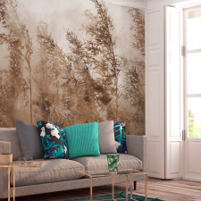Artgeist Öntapadó fotótapéta - Tall Grasses - Brown 98x70 tapéta, díszléc és más dekoráció