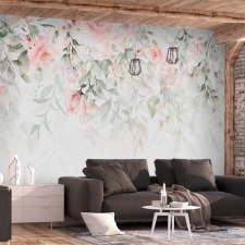 Artgeist Öntapadó fotótapéta - Waterfall of Roses - First Variant 98x70 tapéta, díszléc és más dekoráció