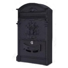  ARTHUR Öntött Postaláda &quot;XL&quot;, Címeres, Fekete postaláda