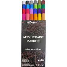 Artmagico Akril filctoll extra vékony hegy (0,7 mm) 24 darab filctoll, marker