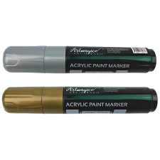 Artmagico akril filctoll Jumbo 15 mm, 2 darab, arany, ezüst filctoll, marker