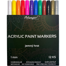 Artmagico akril filctoll vékony hegy (1 mm) 12 darab filctoll, marker